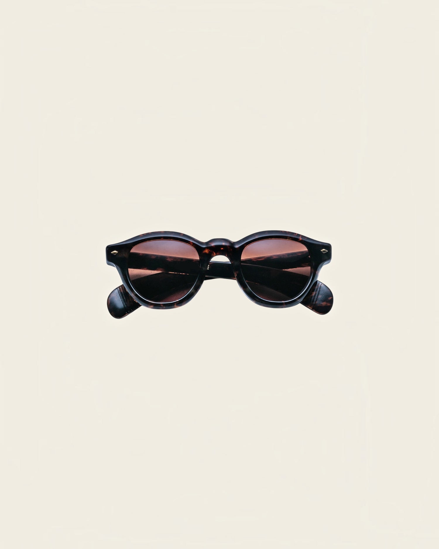 Vintage-Inspired Round Acetate Sunglasses